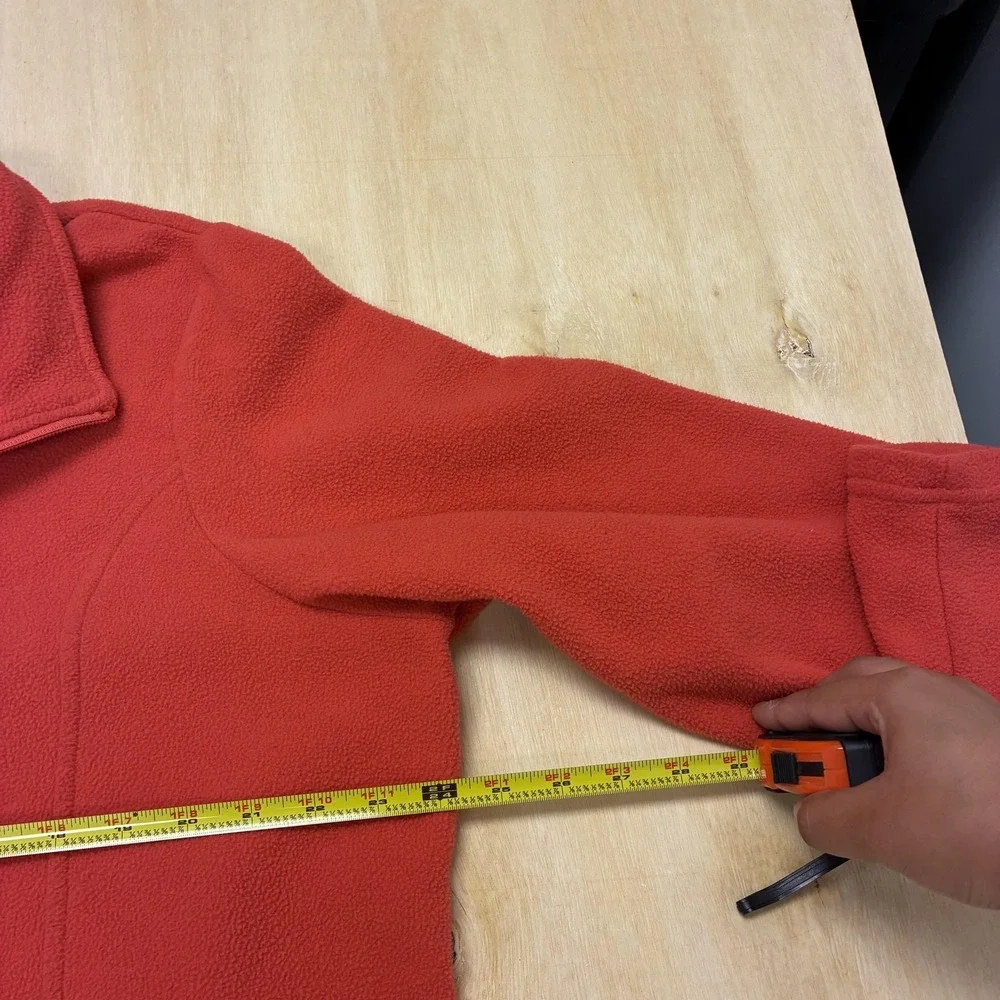 Scandia Woods Jacket Mens XL Red Fleece 1/4 Zip Pullover Stand Collar Winter